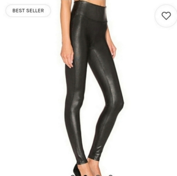 Spanx Faux Leather Leggings M EUC - Picture 6 of 11